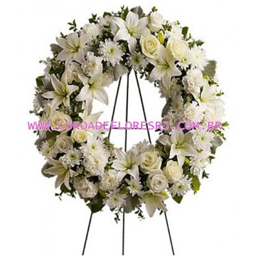 17 - COROA DE FLORES EUROPÉIA   TAMANHO 1,70 X 1,20 